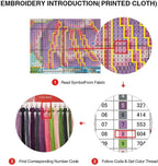 Embroidery Kits for Adults Beginner DIY Cross Stitch Stamped Christmas Tree Pattern Stitching Sewing Kit 1 Piece 7.8 X 7.8 Inch