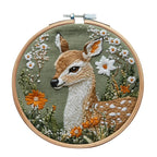 Animal Landscape Stitching Sewing Kit Included Hand Embroidery Kit for Adults Embroidery Kit Accessories & Hoop Gift