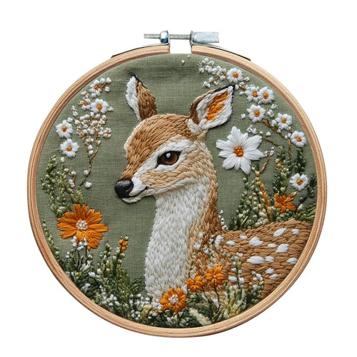 Animal Landscape Stitching Sewing Kit Included Hand Embroidery Kit for Adults Embroidery Kit Accessories & Hoop Gift