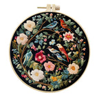 Embroidery Kit for Beginners Flower Bird Embroidery Starter Kit Stitches Practice Kit Stamped Cross Stitch Sets with Tools