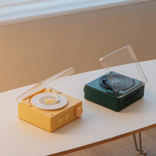 Alarm Clock Speaker Multifunctional Atom Vinyl Bluetooth