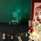 Retro Turntable Speaker with White Noise Wireless Bluetooth Vinyl Record Player Stereo Sound RGB Projection Lamp Effect
