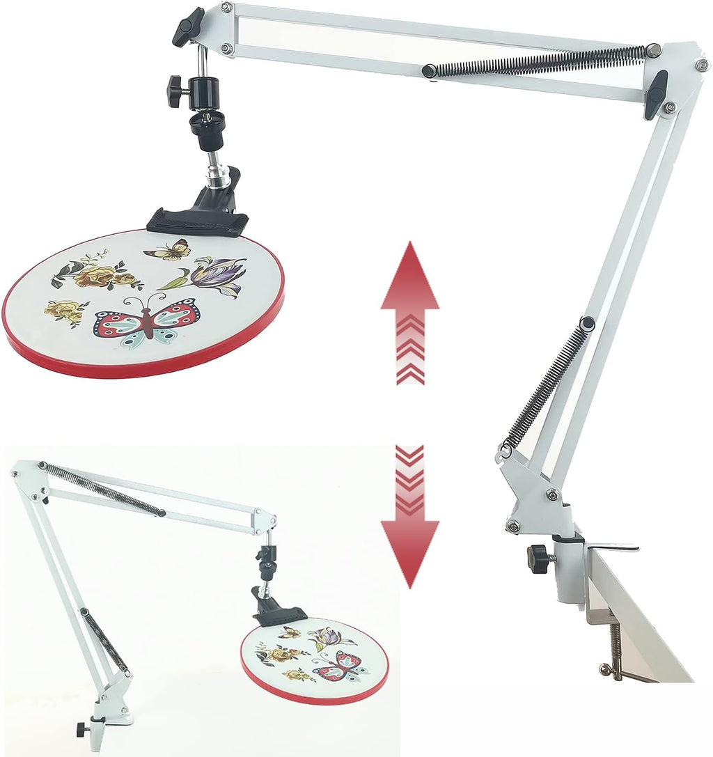 Embroidery Hoops Stand Embroidery Hoop Holder Cross Stitch Hoop Holder Embroidery Stands Lap Cross Stitch Holder Stand,Cross Stitch Stand Suitable for Embroidery Hoop and Embroidery Supplies