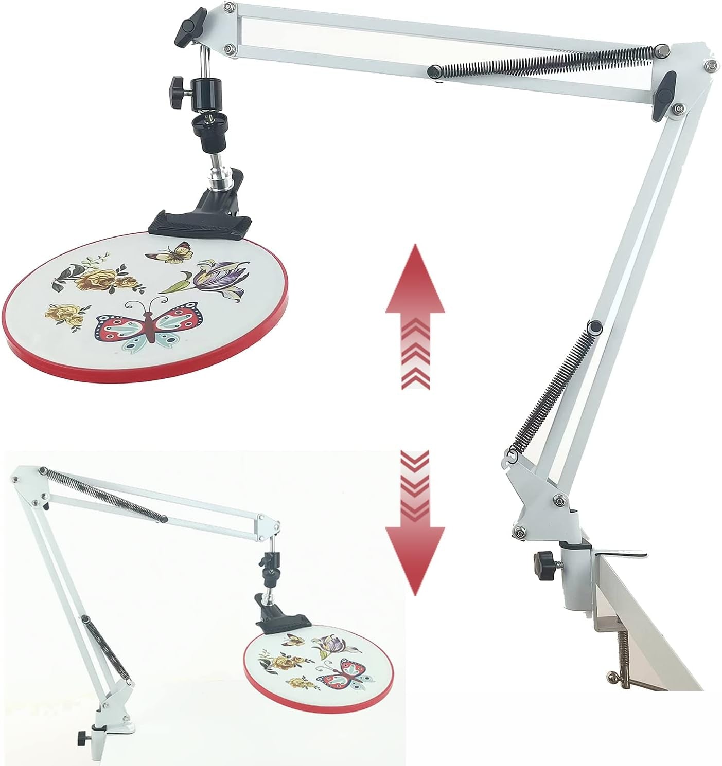 Embroidery Hoops Stand Embroidery Hoop Holder Cross Stitch Hoop Holder Embroidery Stands Lap Cross Stitch Holder Stand,Cross Stitch Stand Suitable for Embroidery Hoop and Embroidery Supplies